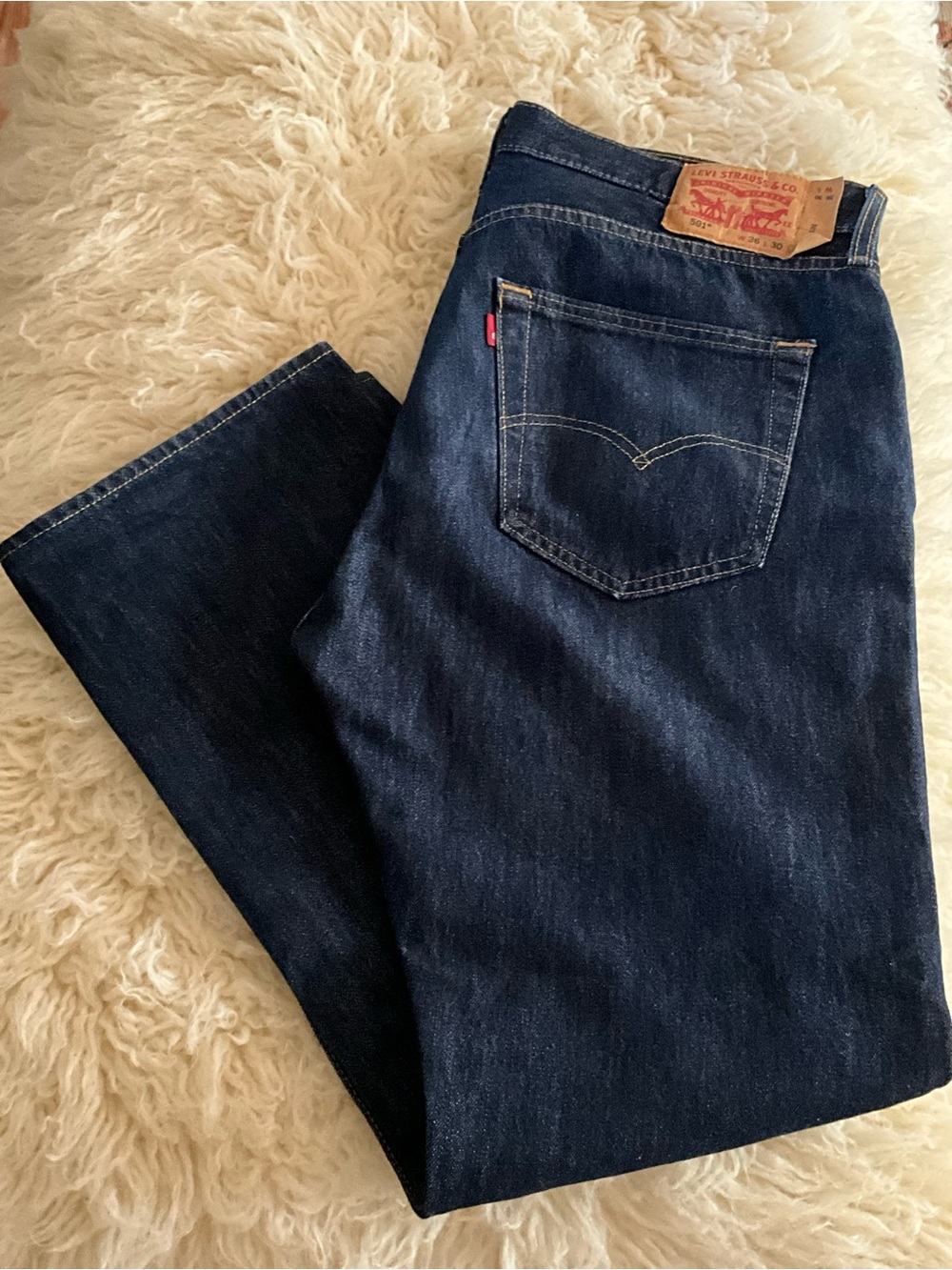 Levi's Men's Indigo 501 Straight Leg Jeans